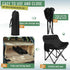 Seeloowy 2 Pack 600D 330lbs(Black) Compact Camping Chairs Portable Folding for Outside with Carry Bag Lightweight Moon
