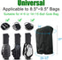 Golf Bag Rain Cover Hood - Universal 1680D Nylon Waterproof Material, Dustproof Club Protector