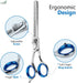 6.5 42 Laazar Pro Shears Thinning Pet Grooming Shear - Teeth Scissors for dogs cats and pets