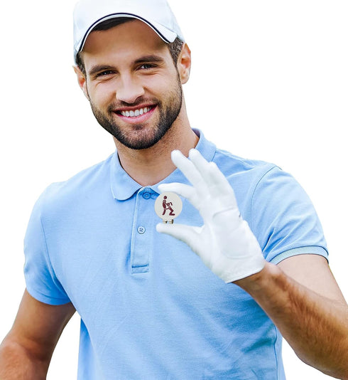 weilaike Magnetic Hat Clip with Funny Golf Ball Marker, Unique Humorous Golf Accessories