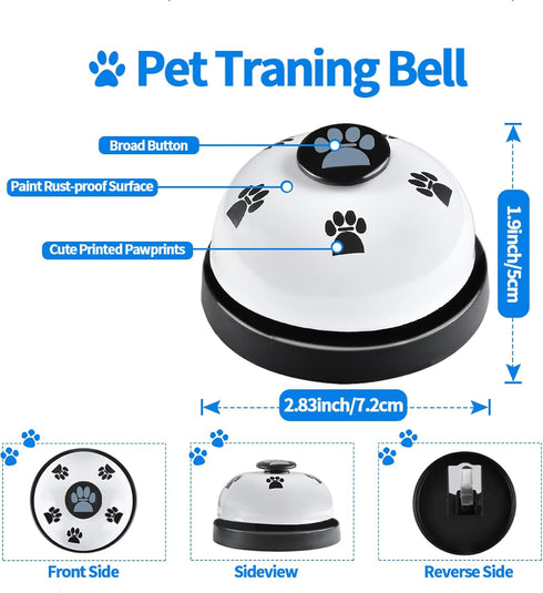 2 Pack Dog Doorbells, Pet Training Bells for Potty Training and Communication Device, Adjustable Strap Door Bell