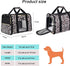 Petmolico Cat and Dog Carrier, Airline Approved Soft Travel Carrier with 3 Open Doors, Leopard