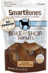 SmartBones Bake Shop Donuts with Peanut Butter, Rawhide-Free Chews, 4 Count