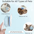 GJEASE Cat Grooming Glove Brush, Self-Cleaning Slicker Pet Brush for Short and Long Haired Pets, Dog Bath Brush