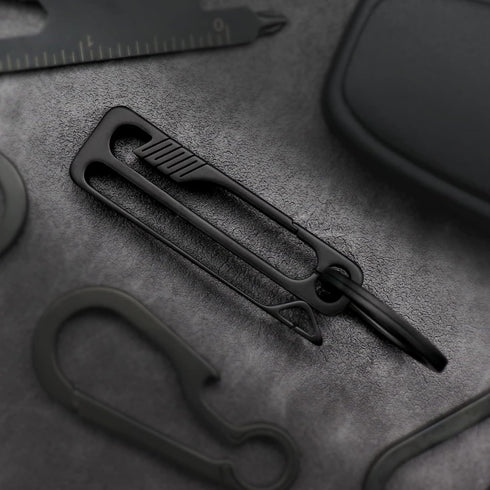Titanium Carabiner Keychain Clip - Minimalist Keychain Key Clip, EDC Quick Release Hooks