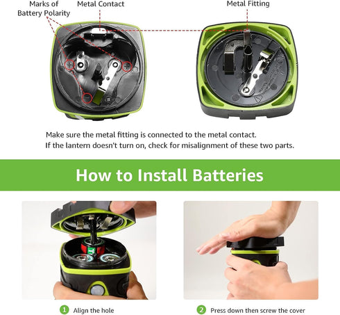 LE 1000LM Battery Powered LED Camping Lantern, Waterproof Tent Light with 4 Light Modes, Portable for Camping