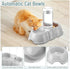 Tioncy 7 Pcs Small Cat Kitten Starter Kit - Cat Litter Box with Shovel, Cat Paw Litter Mat, Automatic Bowls, Toy Teaser