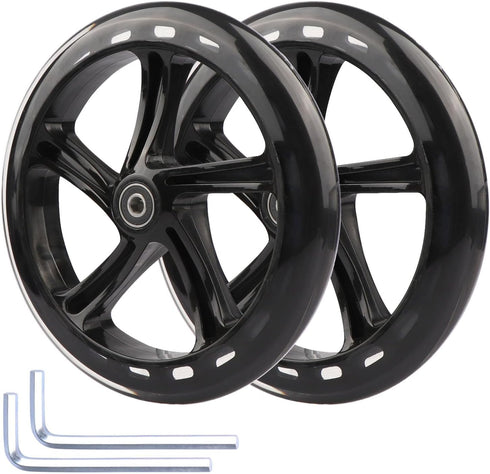 8-inch Scooter PU Replacement Wheels 200mm for Razor A5 Kick Scooter, Pack