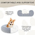 39'' Calming Dog Bed, Plush Anti-Anxiety Donut Bed for Small Medium Large Dogs, Cozy Soft Round Washable Marshmallow