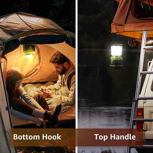 LE 1000LM Battery Powered LED Camping Lantern, Waterproof Tent Light with 4 Light Modes, Portable for Camping