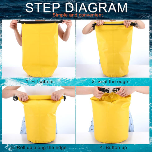 Syhood 2 Set 2 in 1 Sand Anchor and Buoy Kit, Waterproof Dry Bag for Kayaking