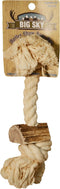 Scott Pet Ab02W Rope Toy with Antler, 1 Piece, Medium/3/4" X 12", White
