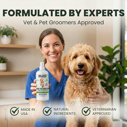 We Love Doodles Dog Detangler Spray - Leave-in Conditioner for Dogs - Dog Detangling Spray - Dematting Spray for Dogs