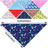50Pcs PET SHOW Paw Pattern Dog Bandanas Bulk Washable Puppy Girl Boy Triangle Bibs Accessories for Small Medium Dogs