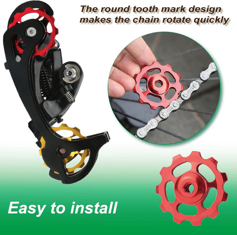 Jockey Wheel Pulley 11T for Shimano Sram MTB Road Bike Derailleur (Black)