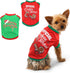 BWOGUE 2 Pack Christmas Dog Shirts, Soft Breathable Pet T-Shirts for Small Dogs and Cats, XS