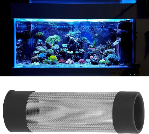 Aquarium Intake Filter Mesh Cover, Stainless Steel Mesh Inflow Guard for Shrimp and Fish