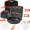 Gutsdoor Camping Cookware Set, Lightweight Stackable Non-Stick Cooking Equipment with Storage Bag for Outdoor