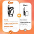 West Biking Ultra-Light Bike Water Bottle Cages, Durable PC Bicycle Bottle Holder with Screws Tool for Cycling