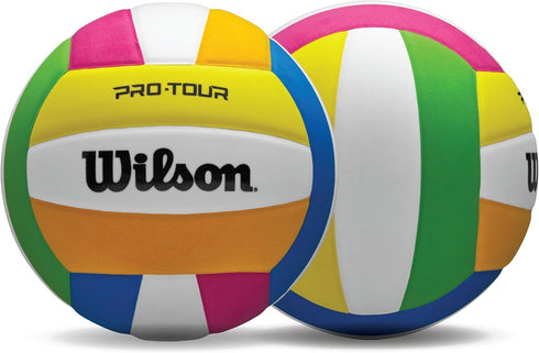 Wilson Pro Tour Indoor Volleyball - Official Size & Multicolor