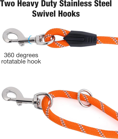 Long Dog Leash for Training 20FT, Heavy Duty Lead for Large, Medium, Small Dogs Outside Walking, Camping, or Yard