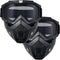 Paintball Mask Anti Fog, Airsoft Full Face Tactical Mask with Removable Goggles