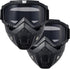 Paintball Mask Anti Fog, Airsoft Full Face Tactical Mask with Removable Goggles