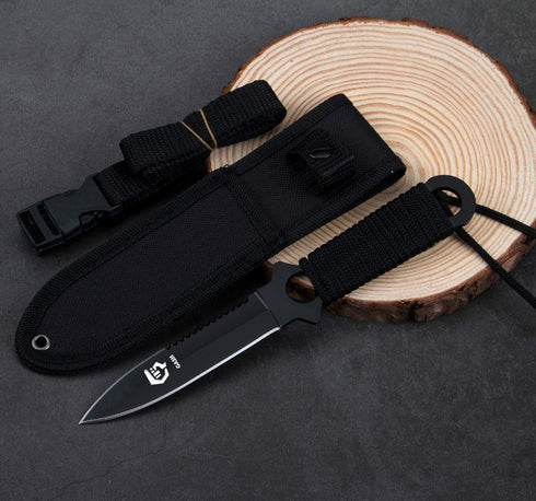 GASHER Lightweight Scuba Diving Knife with Sheath & Leg Straps, Razor Sharp Diving Equipment for Water Sports