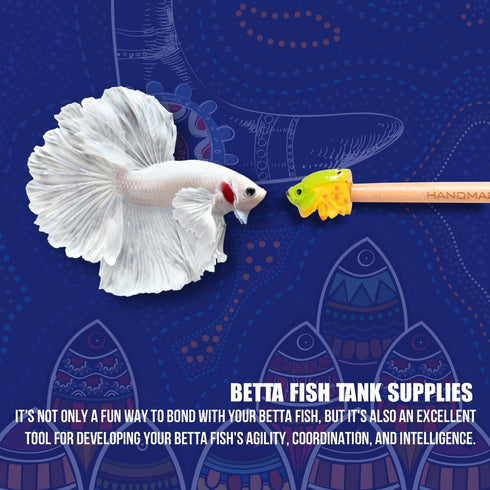 Fish Training Stick Toys, Betta Training Wand for Fish Tank Decor