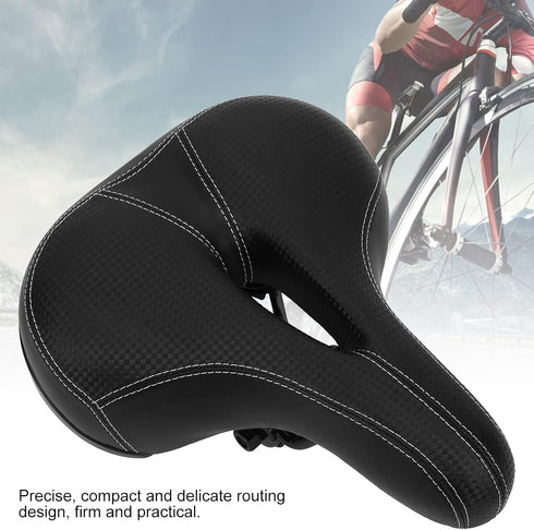 Holigie 3D Bicycle Seat Cover,Memory Foam Gel Hybrid Cushion Airflow Ventilation Orthopedic Design Hollow Core