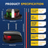IP67, 12V Boat Navigation Lights LED, Red and Green Marine Navigation Lights for Boats LED Waterproof Bi-Color Bow