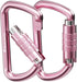 FresKaro 3inch Auto Locking Carabiner Clips, Heavy Duty Keychain Aluminum, Holds 2698lbs, Lightweight, 4 Colors