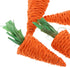 WOZUN 5-Piece Rabbits Chew Toy Natural Grass Carrot Small Animal Teeth Grinding Rabbits Chew Carrot for Teeth Grinding