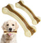 Dog Chew Toys for Aggressive Chewers - 2 Pack Nylon Durable Bones with Real Beef Flavor for All Breeds