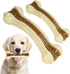 Dog Chew Toys for Aggressive Chewers - 2 Pack Nylon Durable Bones with Real Beef Flavor for All Breeds
