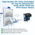 driamor 24 Pack PF-L Fish Tank Filter Cartridges for TOP FIN PF20, PF30, PF40, PF75 Power Filters