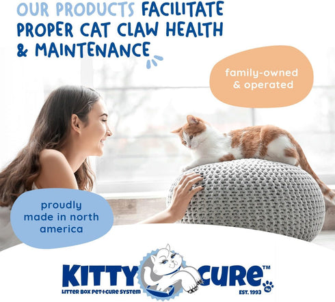 Kitty Cure Litter Box Emery Board and Manicure Strips, Scratch Liner for Litter Box, Nail File for Cats