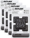 QR Smart Stickers - Stick Digital Notes to Your Things, Blackout 4-Pack Bundle, 32x Stickers