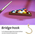 Lurrose Wear-resistant Snooker Table Cue Hook Metal Rack with Screws, Replaceable Pool Cue Holder for Billiard Table
