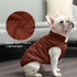 2 Layers Fleece Lined Warm Dog Jacket for Puppy, Soft Windproof Small Dog Coat, Brown, M