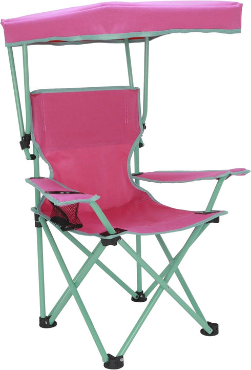 CLMSTE Canopy Folding Chair with Safety Lock, Outdoor Chair 125 lb. Capacity