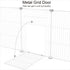 48" 24" 16" HOMIDEC Pet Playpen,Small Animals Cage DIY Wire Yard Fence with Door for Indoor/Outdoor Use,Portable