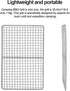 iBasingo Mini Outdoor Titanium Grill Mesh Net, Ultralight Baking Cooling Rack for Camping and Travel