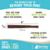 Raw Paws Beef Gullet Sticks for Dogs, 6-inch, 10-ct, Free-Range Cows, Beef Esophagus Treats