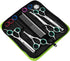 LovinPet Dog Grooming Scissors Set, Safety Round Tips Professional 6 in 1 Stainless Steel Grooming Shears