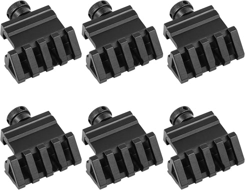 Gogoku 6-Pack 45 Degree Rail Mount, Fits 20mm Rail for Flashlights, Laser, Red Dot Sight Optics