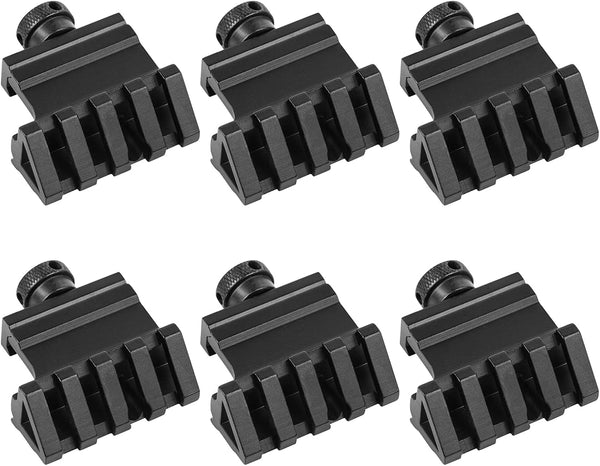 Gogoku 6-Pack 45 Degree Rail Mount, Fits 20mm Rail for Flashlights, Laser, Red Dot Sight Optics