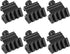 Gogoku 6-Pack 45 Degree Rail Mount, Fits 20mm Rail for Flashlights, Laser, Red Dot Sight Optics