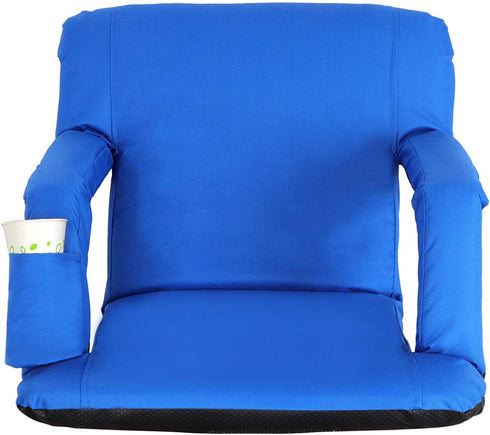21"/25" Smartxchoices Wide Stadium Seat Chair Bleacher Seats Padded with Back Support, Cushion, Arms, Pockets, Anchor