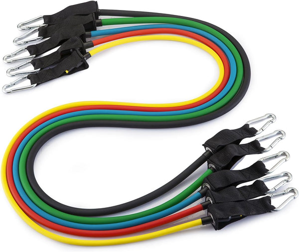 Fit Simplify 12 Piece Resistance Tube Bands Set with Instruction Booklet